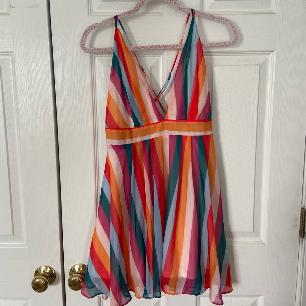 Mini rainbow dress